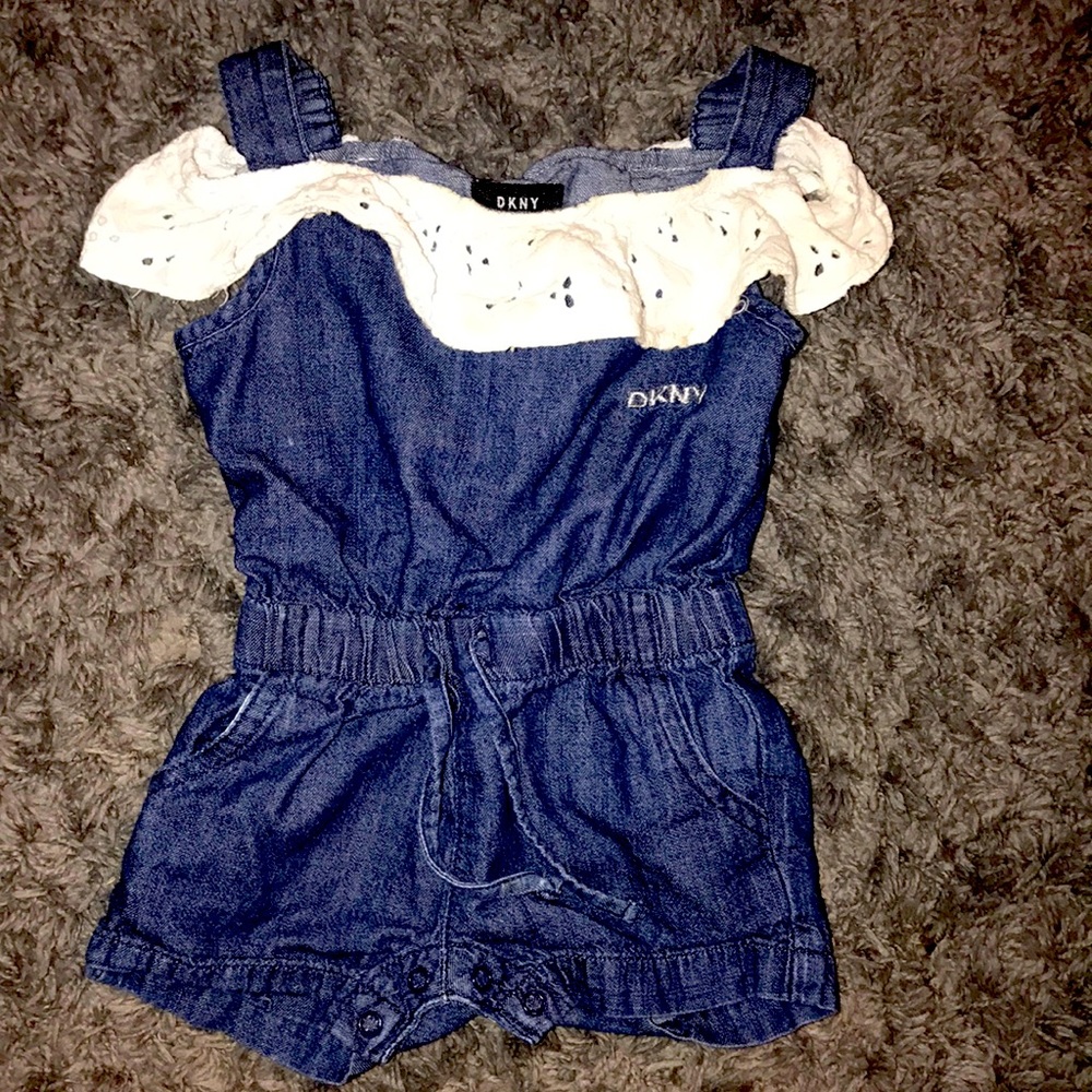 Baby DKNY jean romper